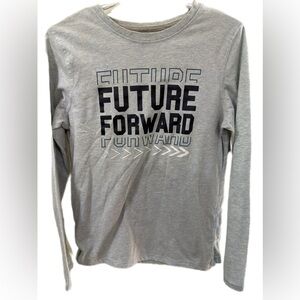 George Light Gray Kids Long Sleeve Tee